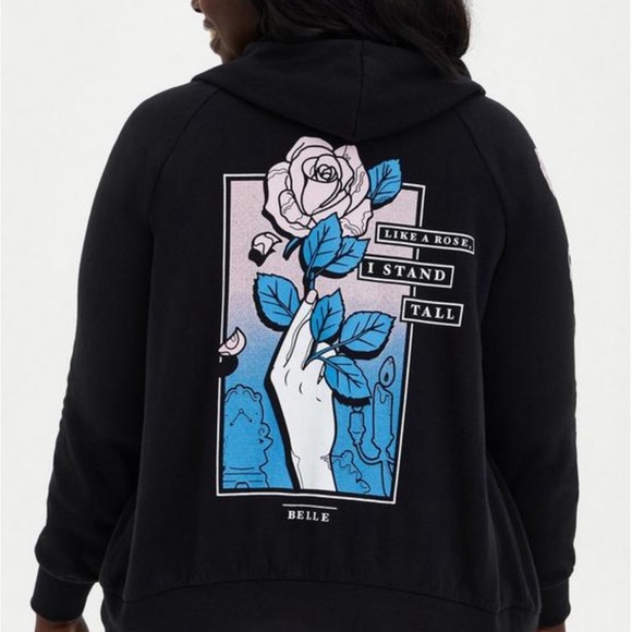 NWT Torrid Beauty and the beast zip up hoodie and leggings set size 3 - Picture 5 of 8